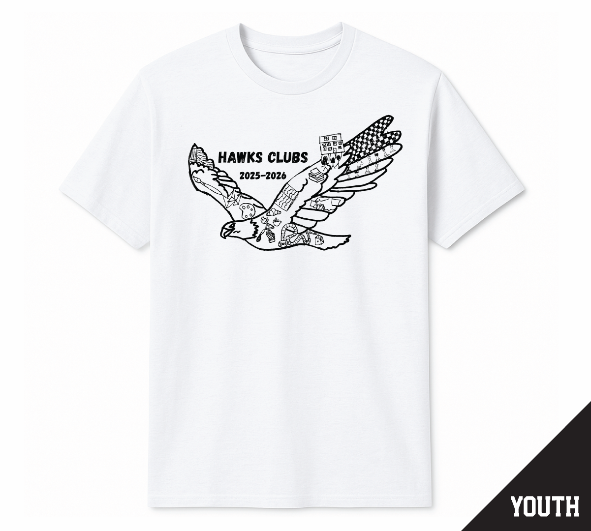 Hawks Clubs Tee - Youth Sizes