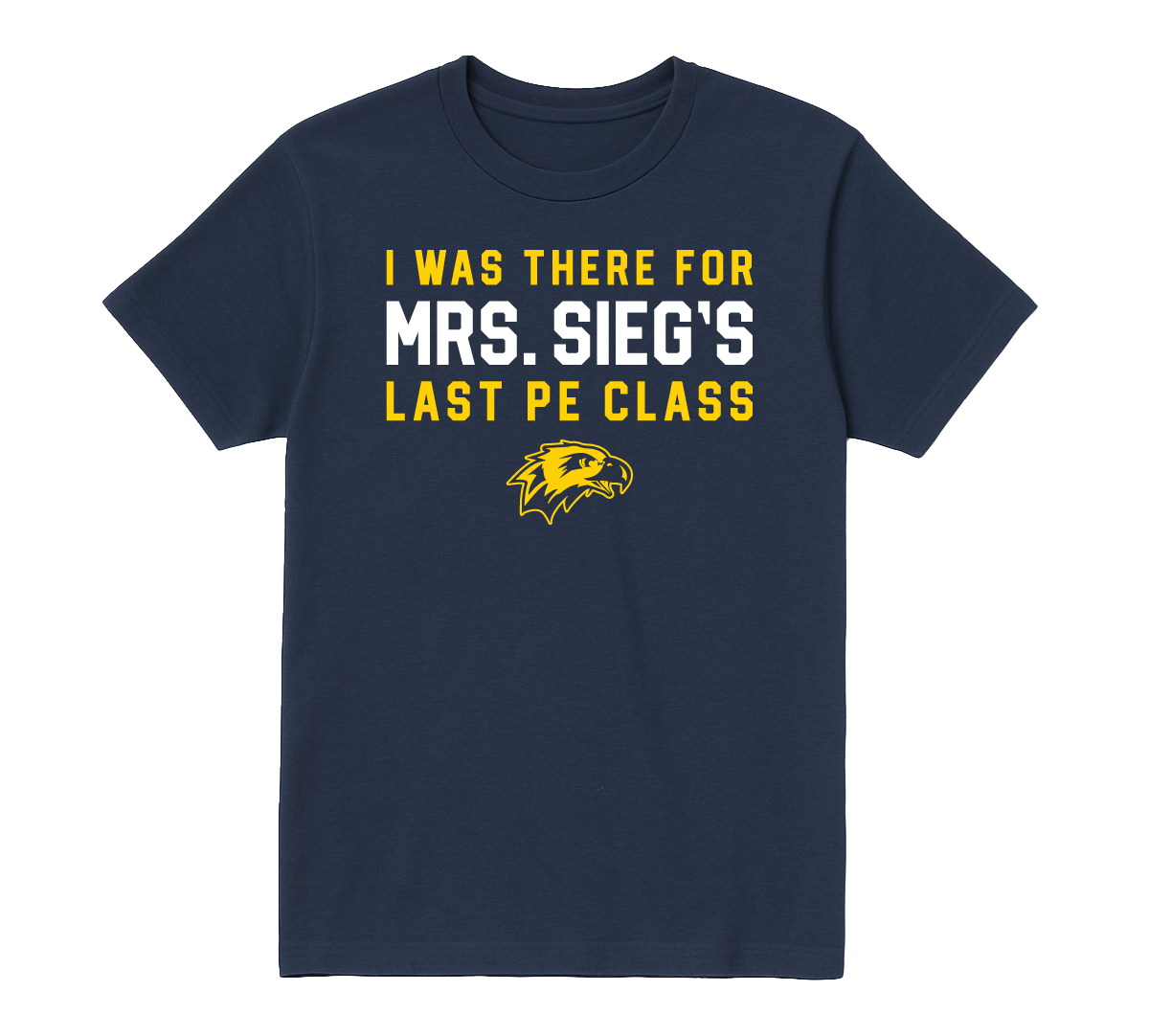Navy Mrs. Sieg Tee - Youth Sizes (Friday uniform item)