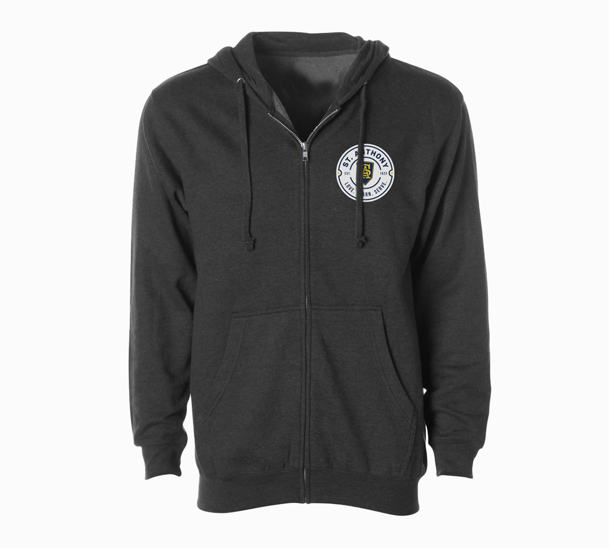 Circular Badge Zip Hoodie