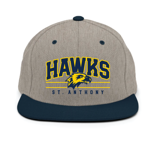 Colleigate Snapback - Grey/Navy