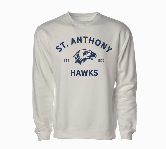 Hawk Crew Neck Cream - Adult Unisex