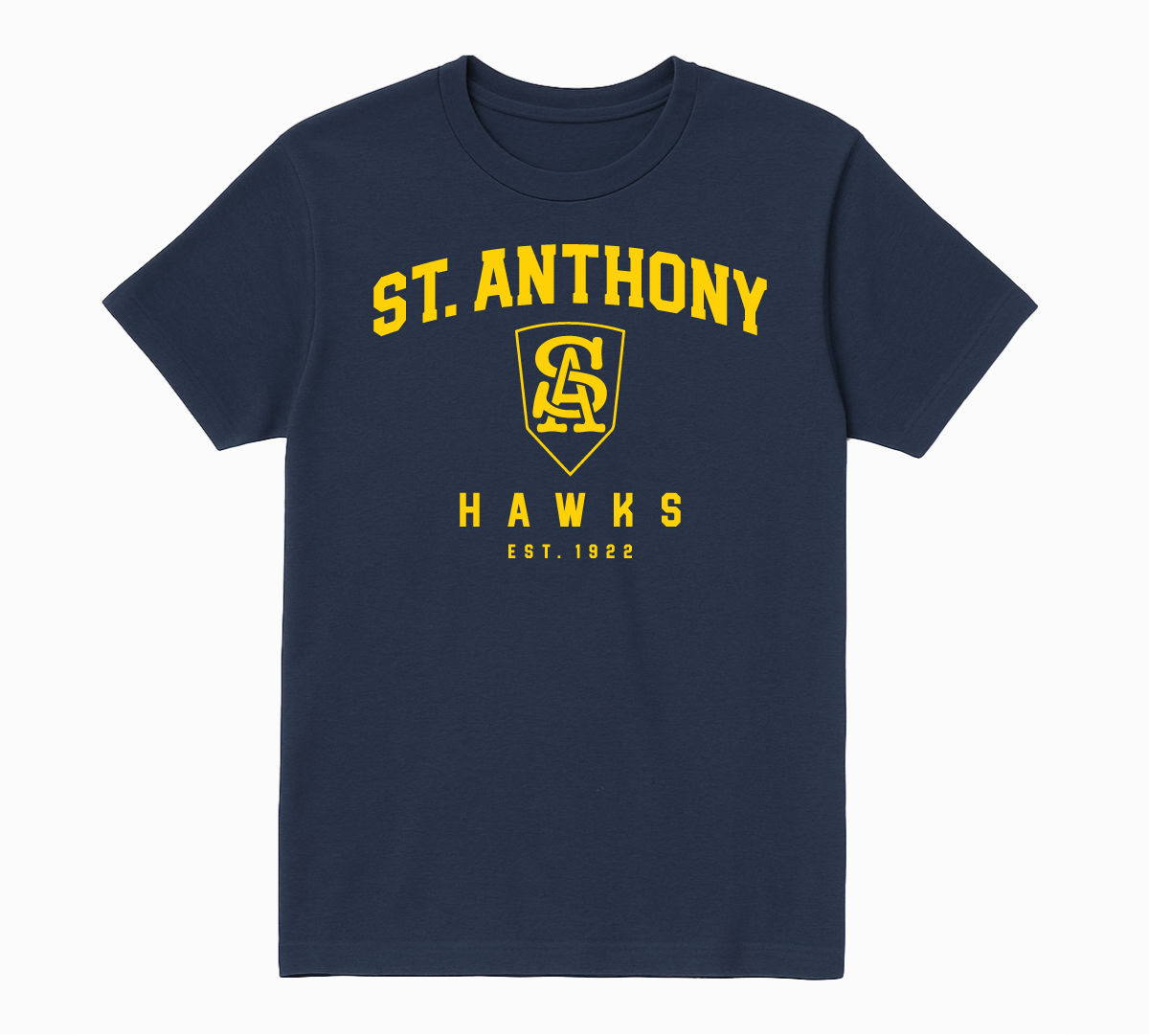 Vintage Collegiate Tee - Navy