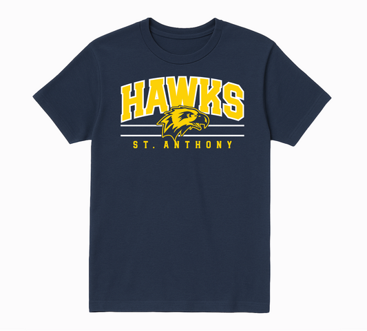 Varsity Crest Tee - Navy