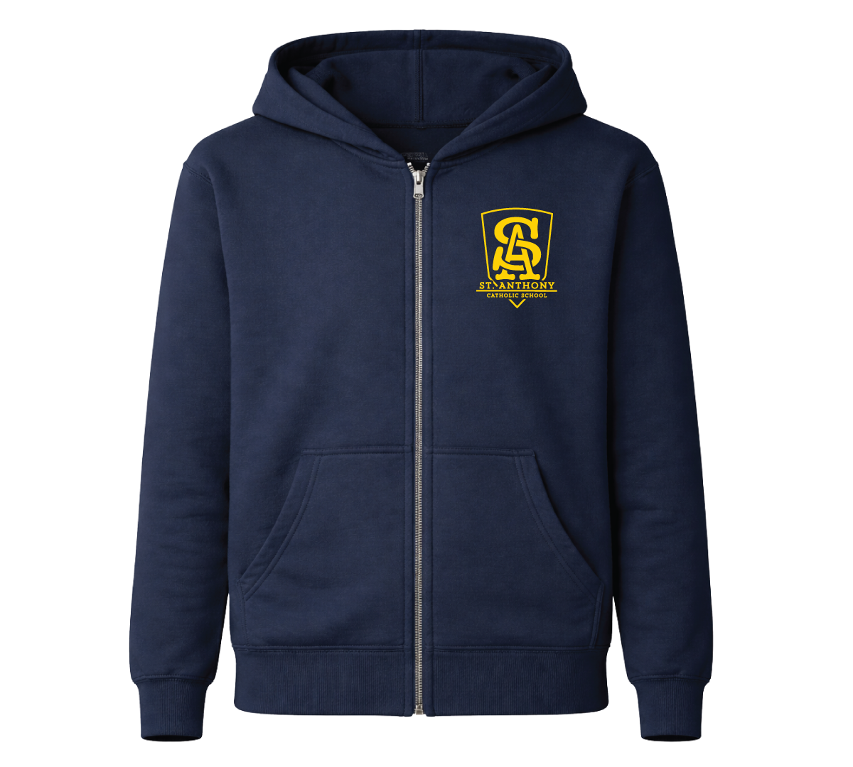 School Uniform Zip Hoodie - Adult Sizes